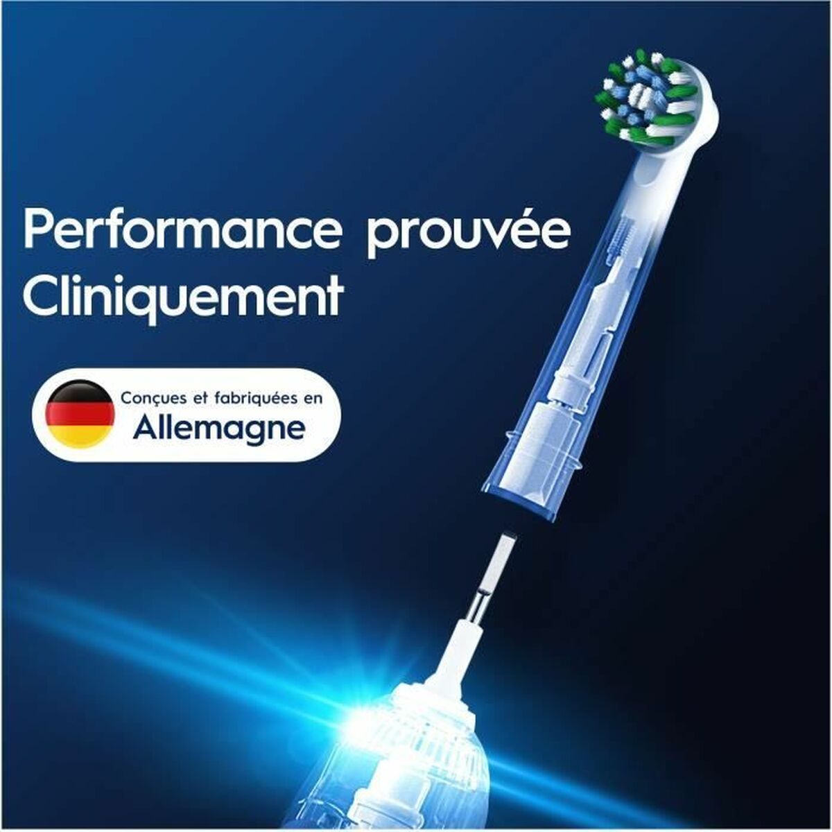 Pakeičiama galvutė Oral-B 6 vnt. Balta